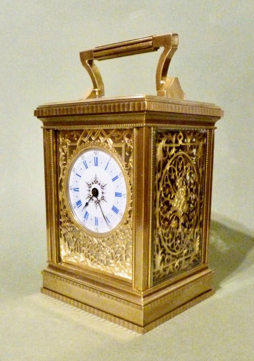 A Fine French Decorative Carriage Clock
