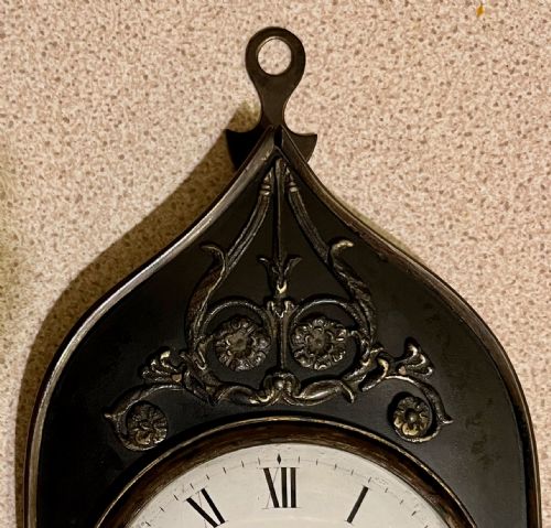 fig 1. RARE GOTHIC STYLE SEDAN CLOCK