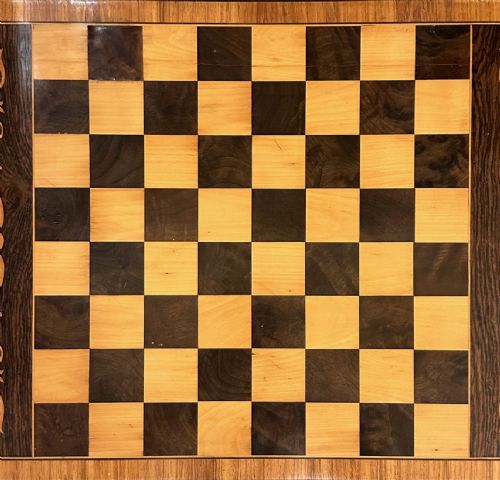 RARE EARLY 19TH CENTURY FITTED MAPLEWOOD INLAID GAMES WORK TABLE - ADDITIONAL PHOTO 14