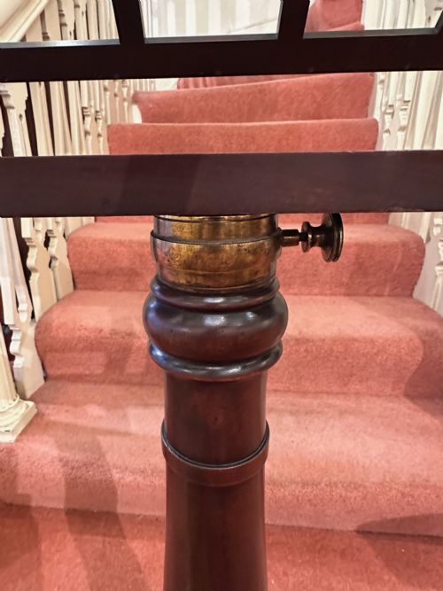 GEORGE IV MAHOGANY ADJUSTABLE DUET MUSIC STAND - ADDITIONAL PHOTO 6