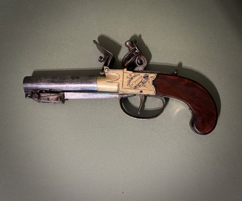 FINE FLINTLOCK PISTOL WITH BAYONET