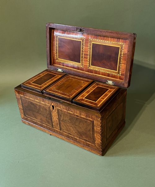 fig 2. GOOD CHIPPENDALE PERIOD TEA CADDY