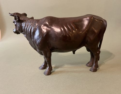 fig 1. A LARGE AND RARE JAPANESE BRONZE BULL