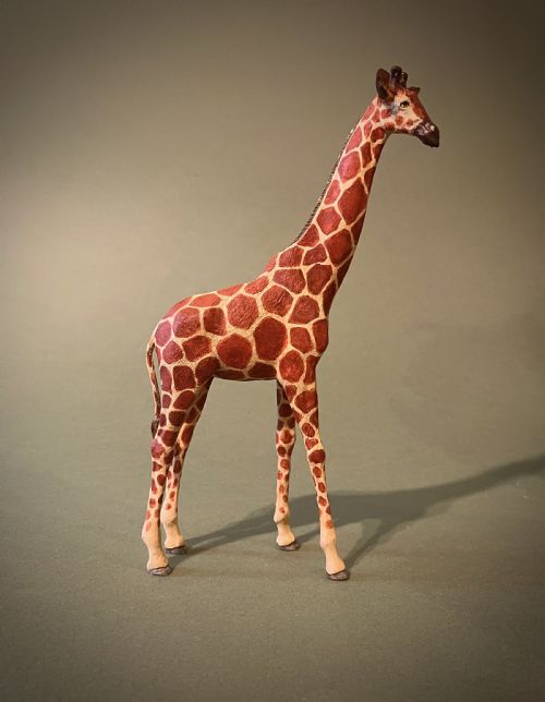 Austrian Cold-painted Bronze Giraffe