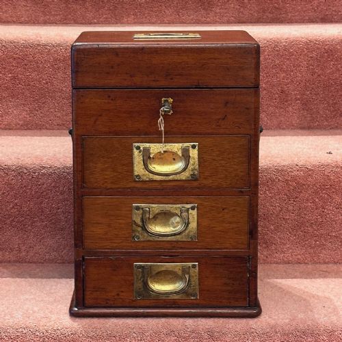 Small Georgian Period Collectors Chest of Three Drawers