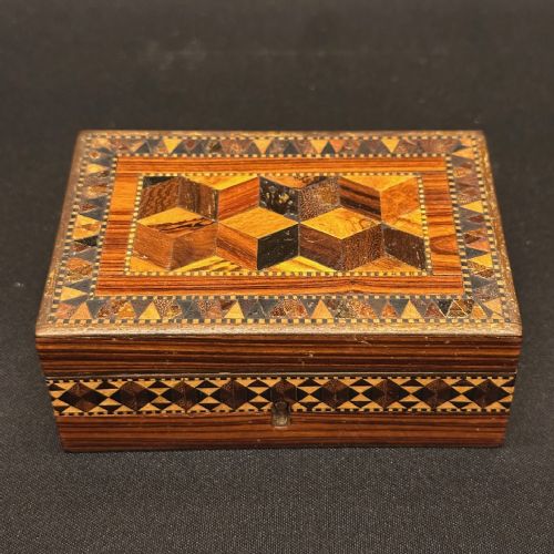Small Victorian Tunbridge-ware Trinket Box