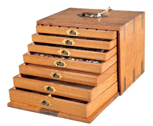 Rare Victorian Cabinet of Fishing Flies
