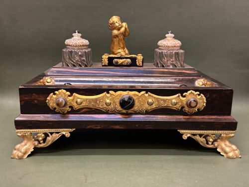 19TH CENTURY COROMANDELWOOD DESK STAND - ADDITIONAL PHOTO 1