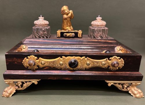 19TH CENTURY COROMANDELWOOD DESK STAND - ADDITIONAL PHOTO 5