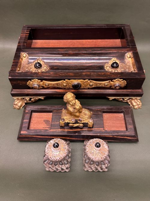 19TH CENTURY COROMANDELWOOD DESK STAND - ADDITIONAL PHOTO 8