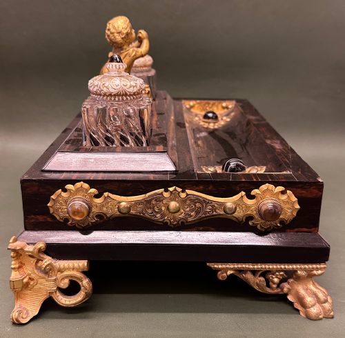 19TH CENTURY COROMANDELWOOD DESK STAND - ADDITIONAL PHOTO 11