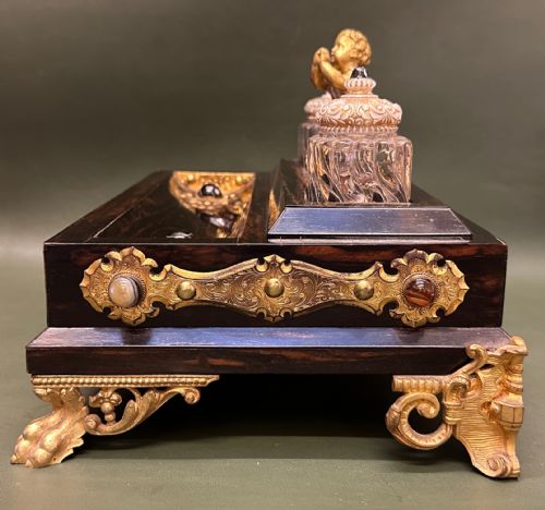 19TH CENTURY COROMANDELWOOD DESK STAND - ADDITIONAL PHOTO 12