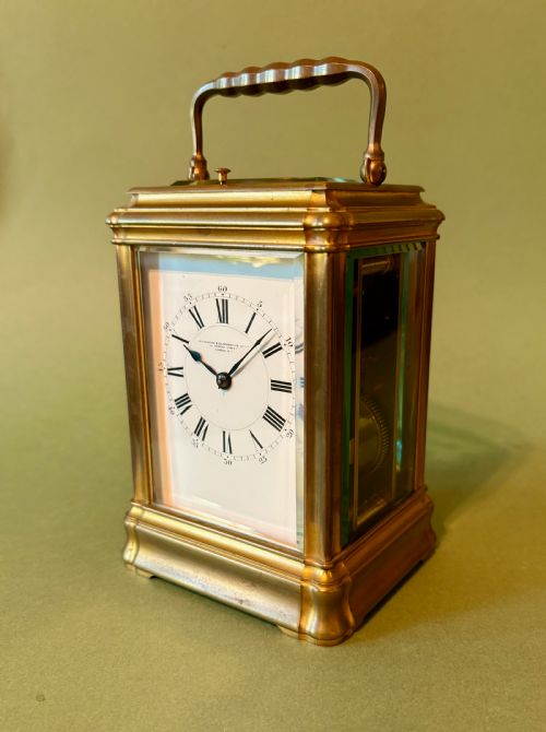 fig 1. FINE FRENCH CARRIAGE CLOCK BY JACOT
