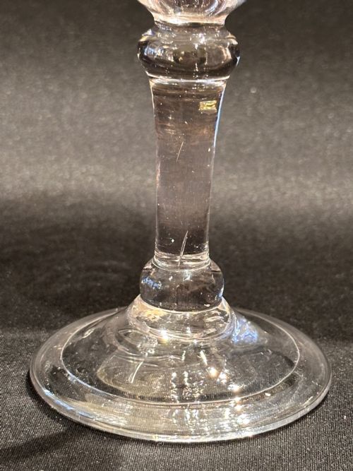 GEORGE II BALUSTROID GLASS C1730 - ADDITIONAL PHOTO 1