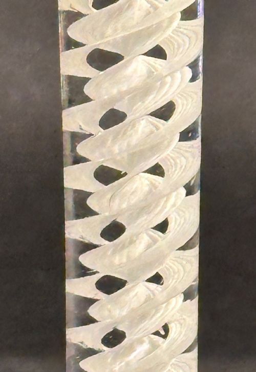 GEORGIAN WINE GLASS WITH CORKSCREW 2PLY TWIST STEM C1760 - ADDITIONAL PHOTO 2