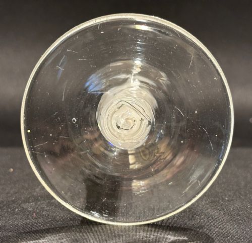GEORGIAN WINE GLASS WITH CORKSCREW 2PLY TWIST STEM C1760 - ADDITIONAL PHOTO 6