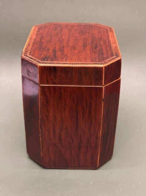 GEORGE III PARTRIDGE WOOD TEA CADDY - ADDITIONAL PHOTO 5