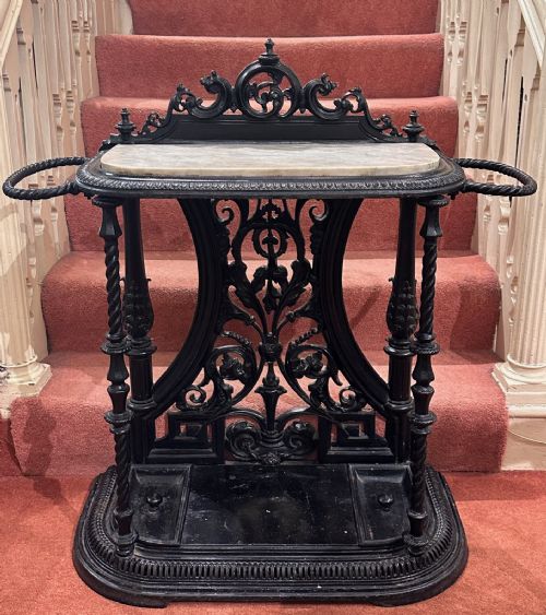 VICTORIAN CAST IRON STICK UMBRELLA STAND - ADDITIONAL PHOTO 1