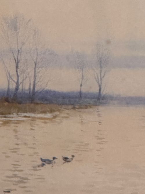 ROBERT WINCHESTER FRASER 18481906 WATERCOLOUR PAINTING ON THE CAM - ADDITIONAL PHOTO 5
