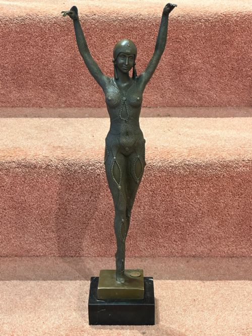 French Art Deco Bronze ‘Starfish Dancer’ by Demetre Chiparus (Signed)