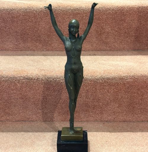 fig 1. French Art Deco Bronze ‘Starfish Dancer’ by Demetre Chiparus (signed)