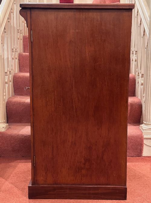 19TH CENTURY MAHOGANY WELLINGTON CHEST - ADDITIONAL PHOTO 2