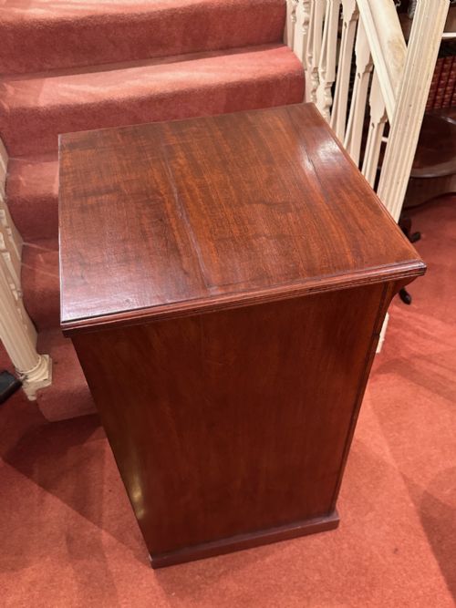 19TH CENTURY MAHOGANY WELLINGTON CHEST - ADDITIONAL PHOTO 4