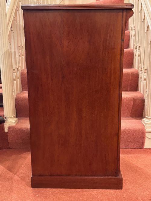 19TH CENTURY MAHOGANY WELLINGTON CHEST - ADDITIONAL PHOTO 5