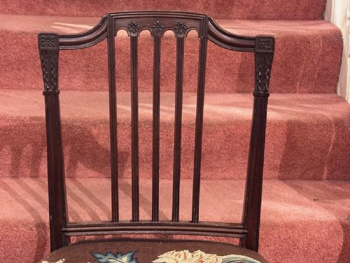 SET OF EIGHT 6 2 GEORGE III MAHOGANY DINING CHAIRS - ADDITIONAL PHOTO 2