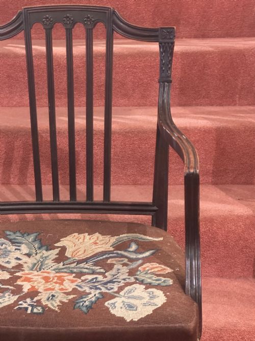 SET OF EIGHT 6 2 GEORGE III MAHOGANY DINING CHAIRS - ADDITIONAL PHOTO 11