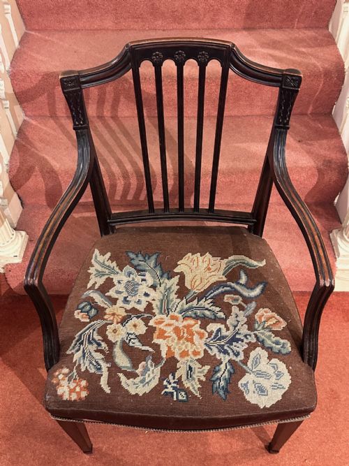 SET OF EIGHT 6 2 GEORGE III MAHOGANY DINING CHAIRS - ADDITIONAL PHOTO 12