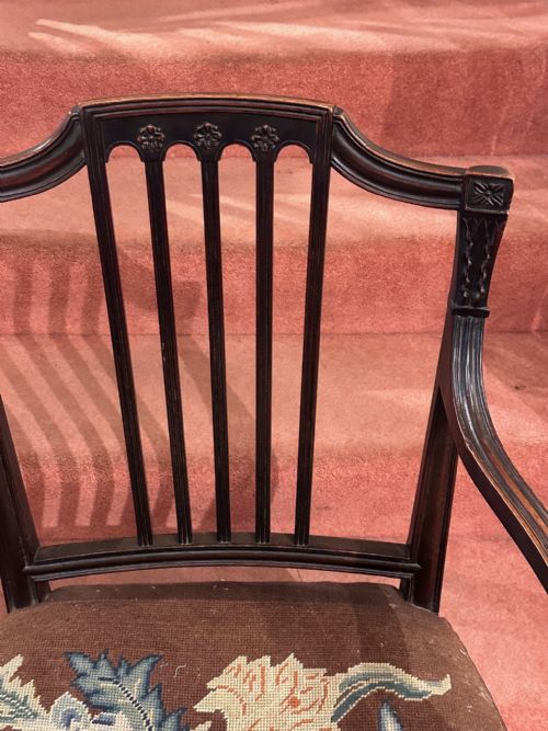 SET OF EIGHT 6 2 GEORGE III MAHOGANY DINING CHAIRS - ADDITIONAL PHOTO 14