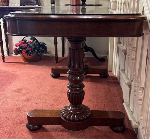 GILLOWS OF LANCASTER GEORGIAN MAHOGANY TWINPEDESTAL LIBRARY CENTRE TABLE - ADDITIONAL PHOTO 1