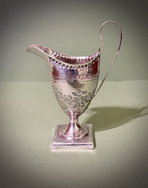 George III Silver "Helmet" Cream Jug