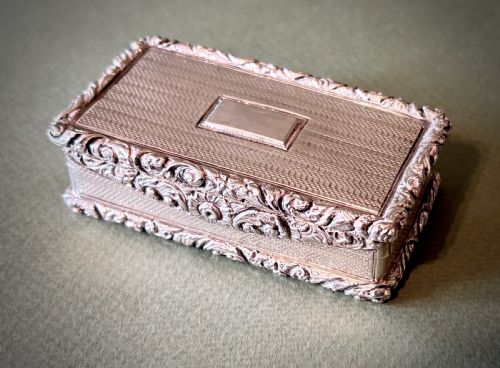 A Good Heavy Silver Snuff Box