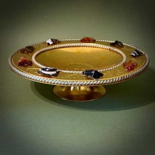FINE GILDED AGATE TAZZA - ADDITIONAL PHOTO 2