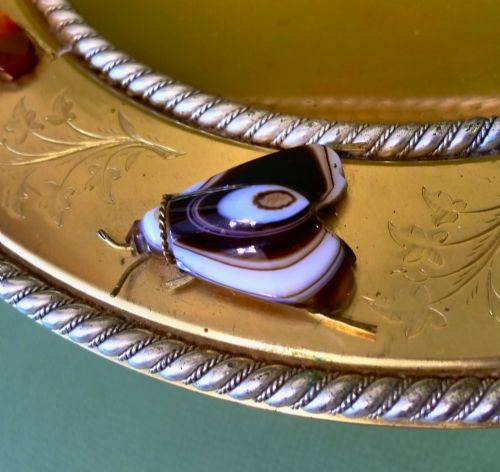 FINE GILDED AGATE TAZZA - ADDITIONAL PHOTO 3