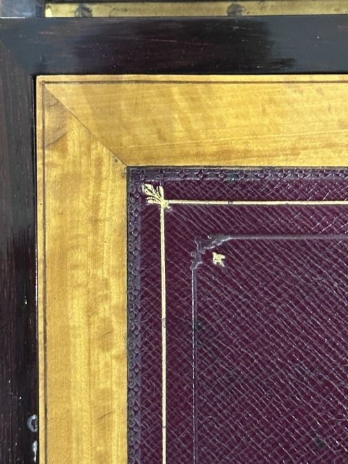 VICTORIAN ROSEWOOD SATINWOOD STATIONERY WRITING BOX - ADDITIONAL PHOTO 5