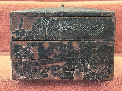 VICTORIAN 3SECTION LEATHERBOUND WRITING BOX - ADDITIONAL PHOTO 10