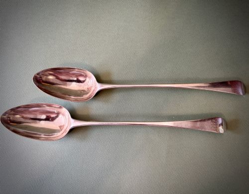 HESTER BATEMAN: PAIR OF BASTING SPOONS