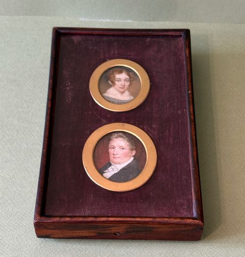 Pair of Framed Miniature Portraits