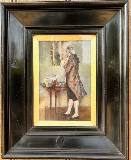 "The Dandy" Oil on Board by W.d.almond