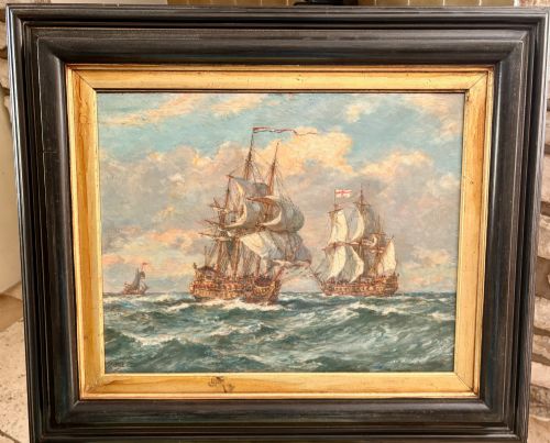 "On the Way to Trafalgar" by Bernard Gribble