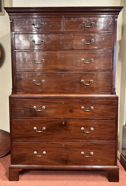 George III Mahogany Chest-on-chest