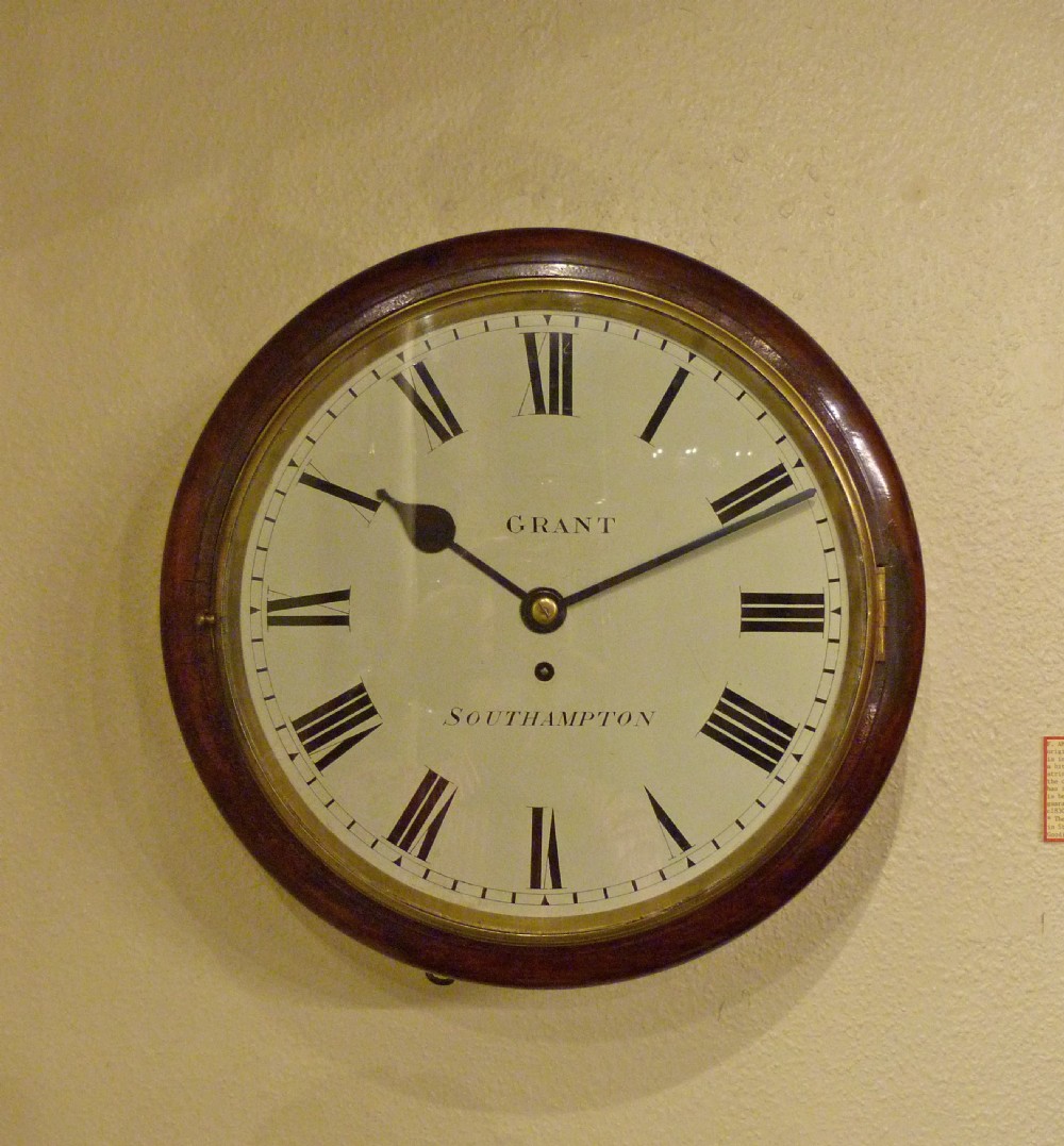 A GOOD MID-19th CENTURY WALL CLOCK