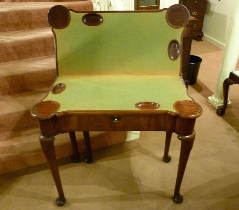 A REMARKABLE GEORGE II METAMORPHIC GAMES TABLE