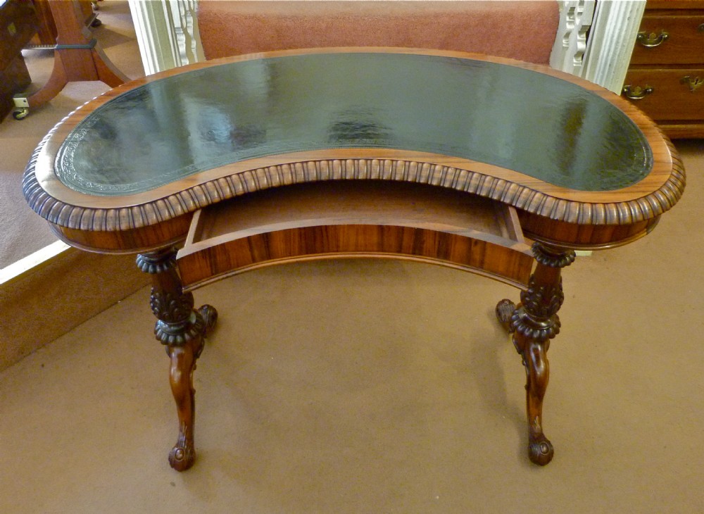 A GORGEOUS GILLOWS FITTED WRITING TABLE 
