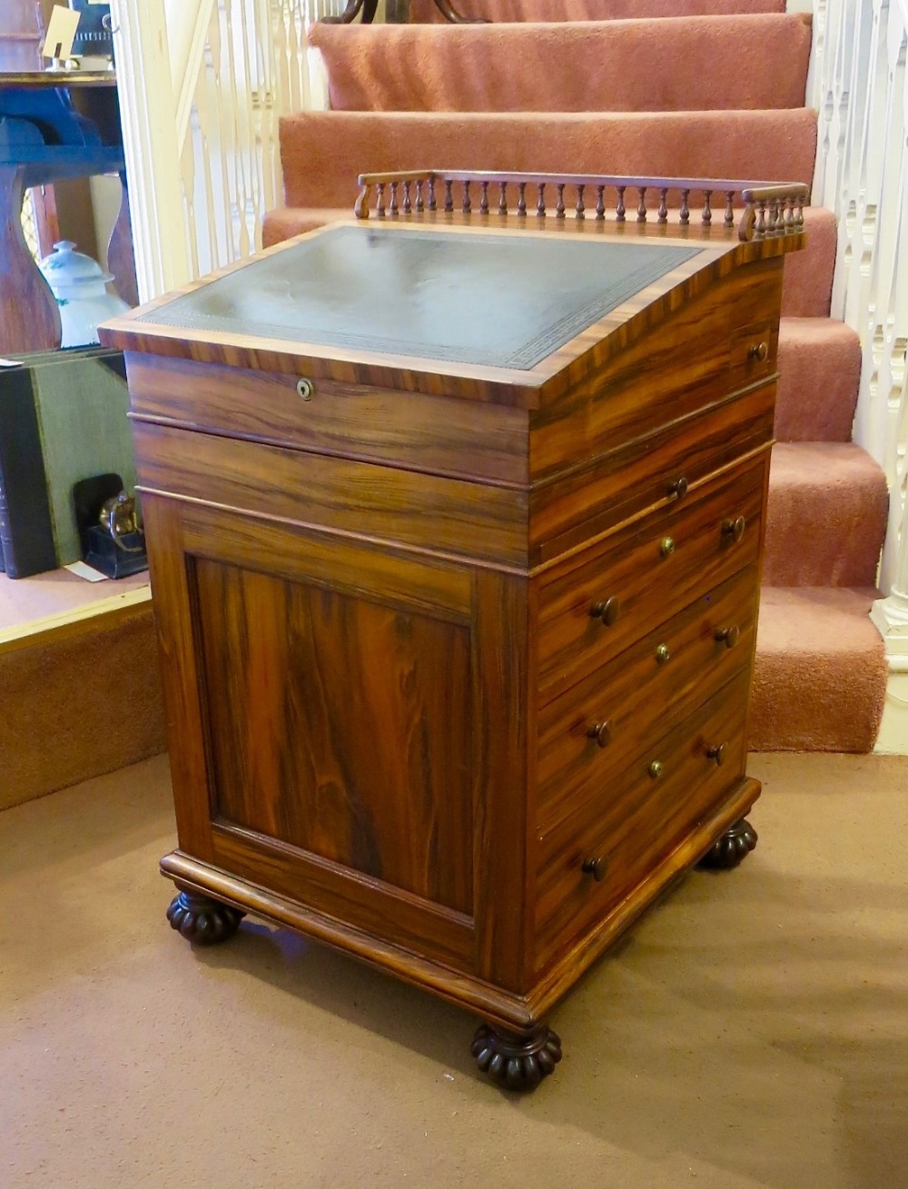 FINE DAVENPORT BY GILLOWS OF LANCASTER
