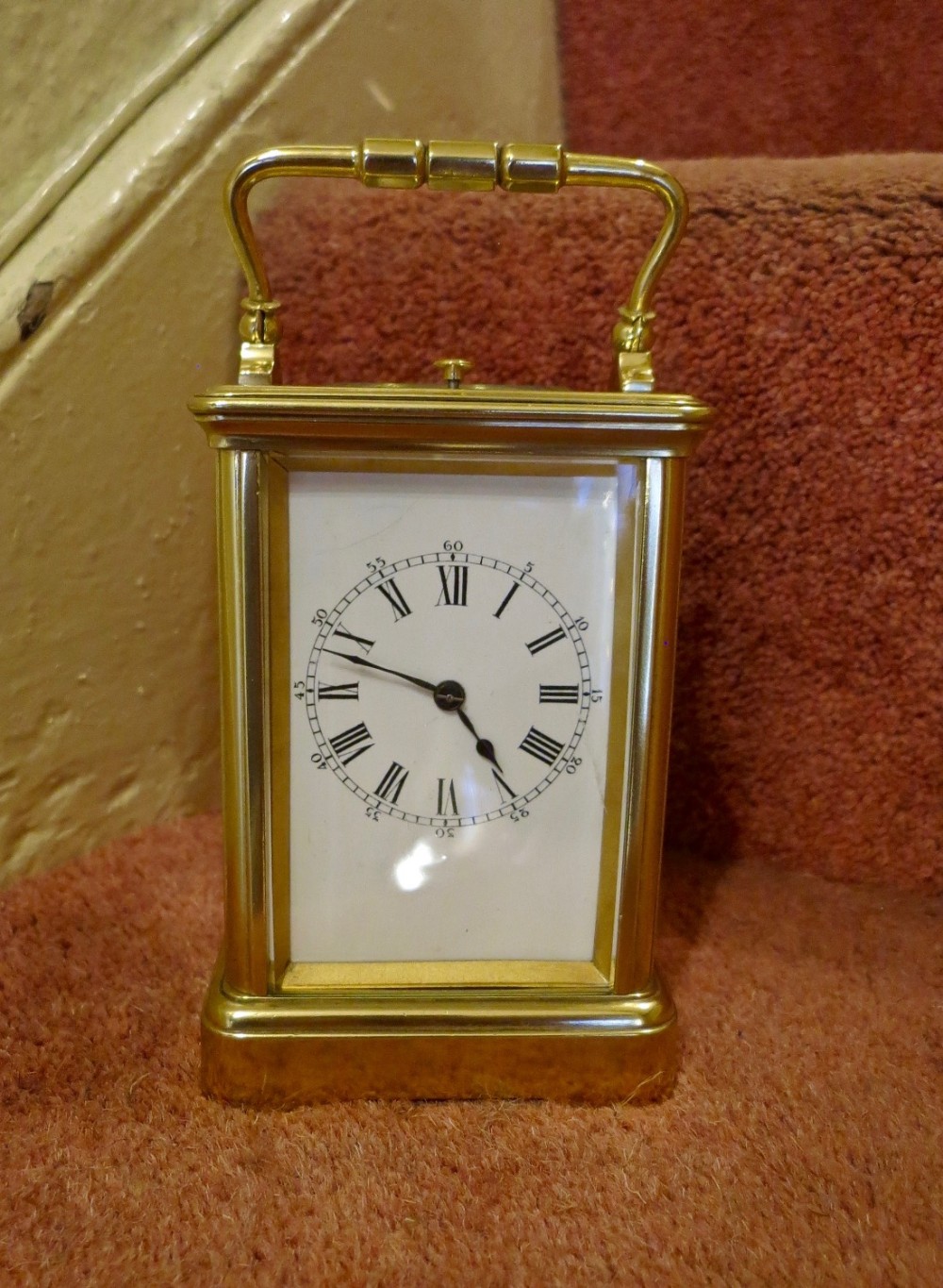 GOOD FRENCH REPEATING CARRIAGE CLOCK BY DROCOURT