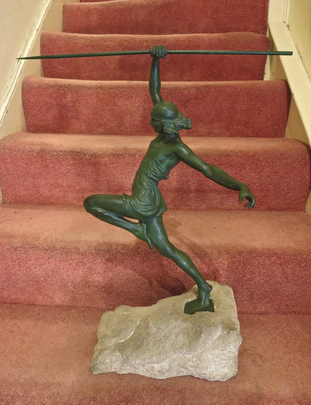 LE FAGUAYS: ART DECO BRONZE SCULPURE